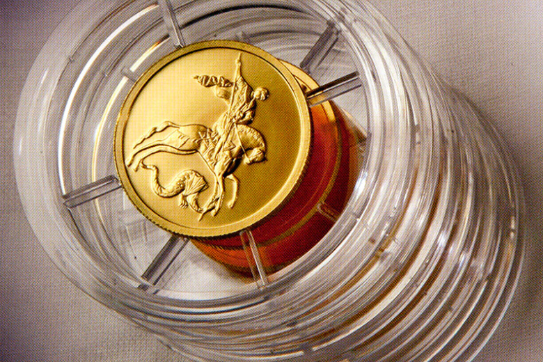 Золотая монета «Георгий Победоносец»