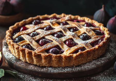 Такая начинка влюбляет — инжир + вишня: получаю лучший пирог — изысканный рецепт без мороки