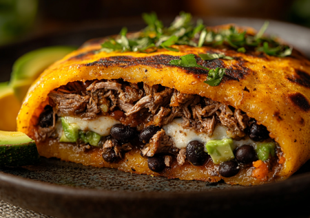 Забудьте о скучном хлебе! Венесуэльская арипа — кукурузная лепешка + ассорти начинок. Проще и сытнее не бывает