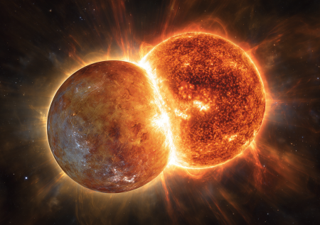 Венера и Марс сольются с Солнцем 7 января и через 241 год