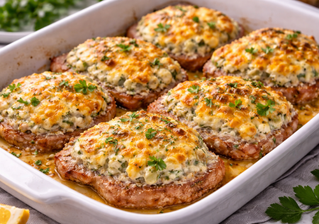 Свинина по-барски врежется в память всем: обалденные стейки с шапочкой и соусом в духовке