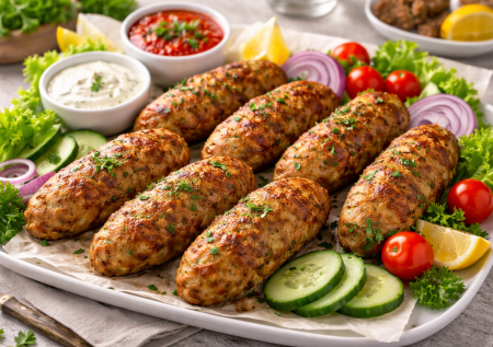 Вкуснота из фарша и картошки: быстрые люля-кебабы — готовим дома в духовке