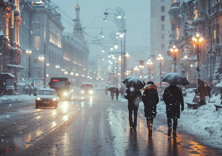 Снежный дождь и тепло до 0? Погода в Москве на следующей неделе: чего ждать