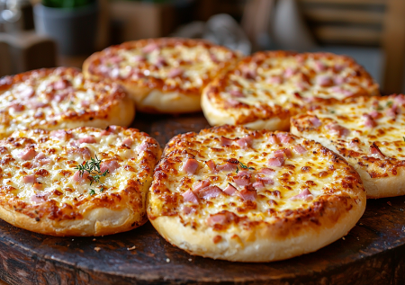 Гренки с ветчиной и сыром из батона: обжариваются до хруста и тают во рту, как горячий сэндвич