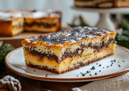 Маковый пудинг-пирог для тех, кто хочет похудеть: завтрак и перекус на 140 ккал