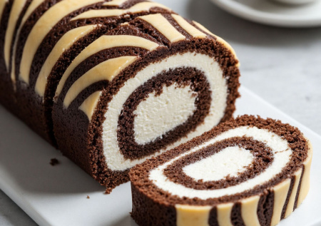 Забудьте про сырники! Рулет «Зебра» с творогом и какао — влажный, красивый и сводит с ума шоколадно-ванильным вкусом