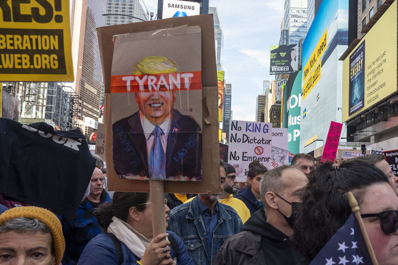 Акция протеста в Нью-Йорке