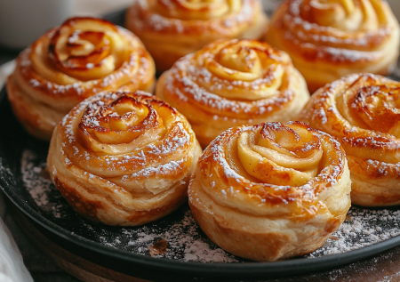 Творожные улитки с яблоком: булочки, которые выпекаются до золотистого цвета и пахнут корицей
