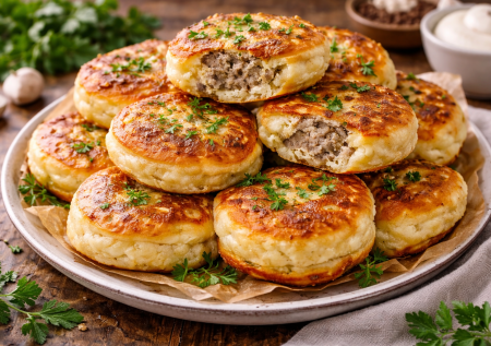 Пачка фарша и кефир — готовим гору ленивых беляшей за 20 минут