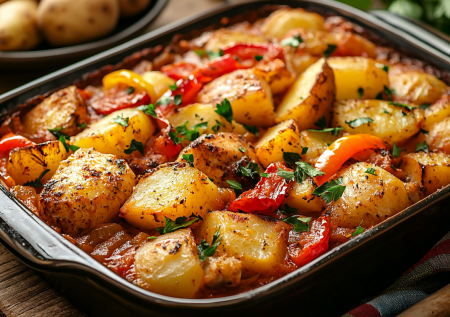 Беру банку лечо и готовлю сочную курицу с картошкой в духовке: простой рецепт сытного ужина