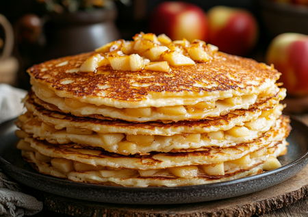 Финские творожно-яблочные блины: шикарный вариант для завтрака и не только — сытные