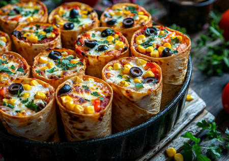 Закуска-рожок из лаваша с начинкой а-ля пицца — необычно, вкусно и без хлопот: готовлю в духовке