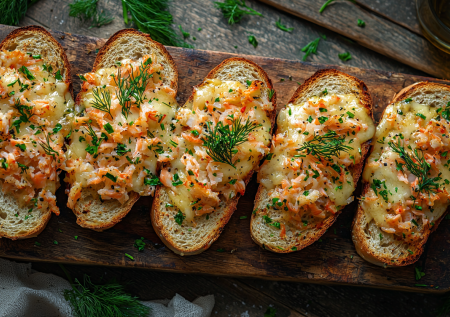 Крабовые палочки теперь всегда беру с запасом — семья полюбила эти горячие бутерброды: делюсь рецептом завтрака