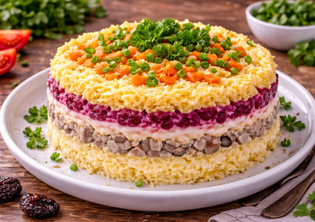 Не шуба и не винегрет: улётный салат с сельдью, который исчезает первым