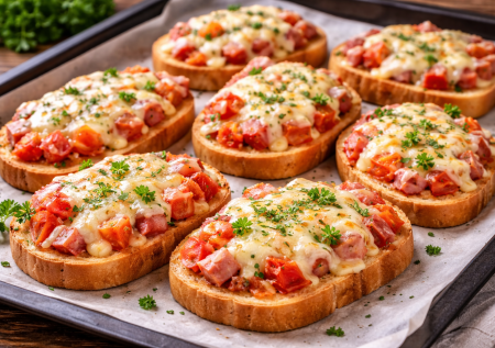 Многие о них забывают, а они — выручалка: мини-пиццы с вкусной начинкой — без мороки с тестом