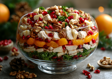 Салат «Французская любовница» с курицей и апельсином — готовлю так, и простой ужин становится праздничным