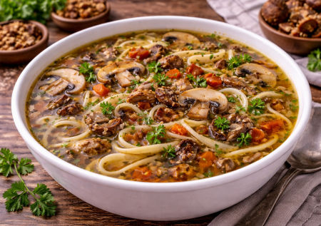Такую «Грибницу» вы точно не ели: обалденный суп — грибная лапша с секретами