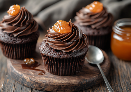 Кексы‑сюрприз: шоколадно‑апельсиновая начинка внутри — праздник для всей семьи