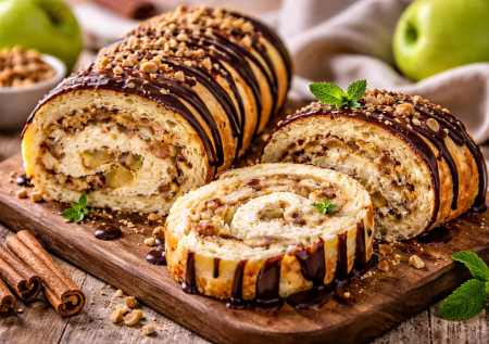 Круче, чем синнабоны и шарлотка: яблочный рулет с кремом —  на аромат сбегутся все