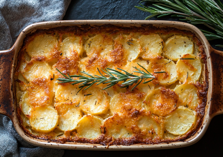 Когда пюре уже приелось, готовлю нежный «Буланжер» — французская классика из картошки, которая собирает за столом семью