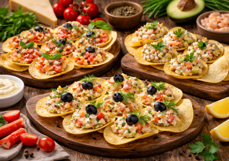 Классные закуски на чипсах к вину и пиву: простой рецепт вкусняшек без варки и стояния у плиты