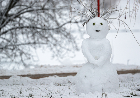 Меладзе спас снеговика во дворе