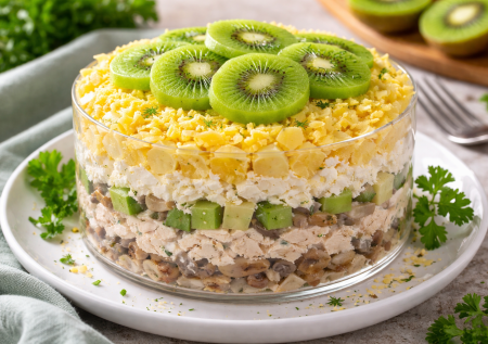 Увидела рецепт и подумала: «Намешали всё подряд», а салат оказался огонь