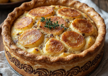 Вместо драников — картофельная бабка: хрустящая корочка и тающая серединка. Настоящий ужин по-белорусски