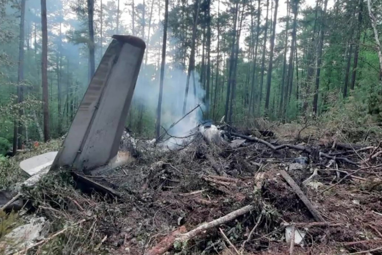 Место крушения самолета Ан-24РВ RA-47315 авиакомпании «Ангара» в Амурской области
