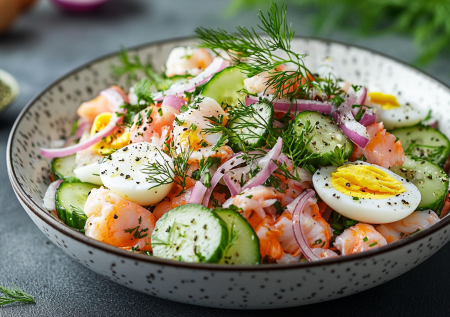 Салат «Мореход» — легкий и свежий на каждый день: готовлю с морской капустой и крабовыми палочками