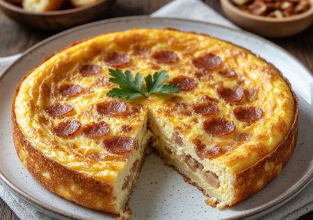 Белорусская драчена-перевертыш: запеченная пышка с салом и луком. Проще и вкуснее омлета