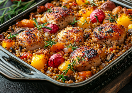 Гречку готовлю в духовке с нежной курочкой — спасительный рецепт для сытного ужина: вкус как из русской печи