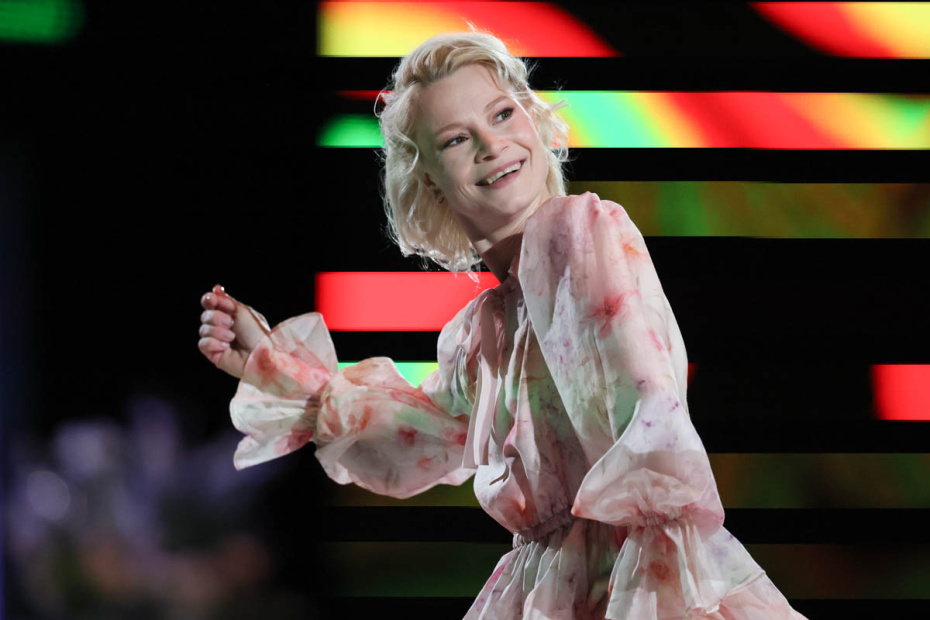 Евгения Тарасова на съемках нового сезона шоу «Ледниковый период»