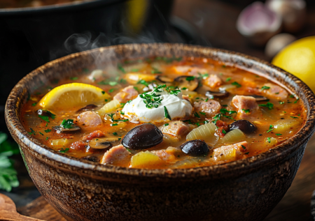 Солянка с мясом: густая, ароматная, наваристая — простой рецепт