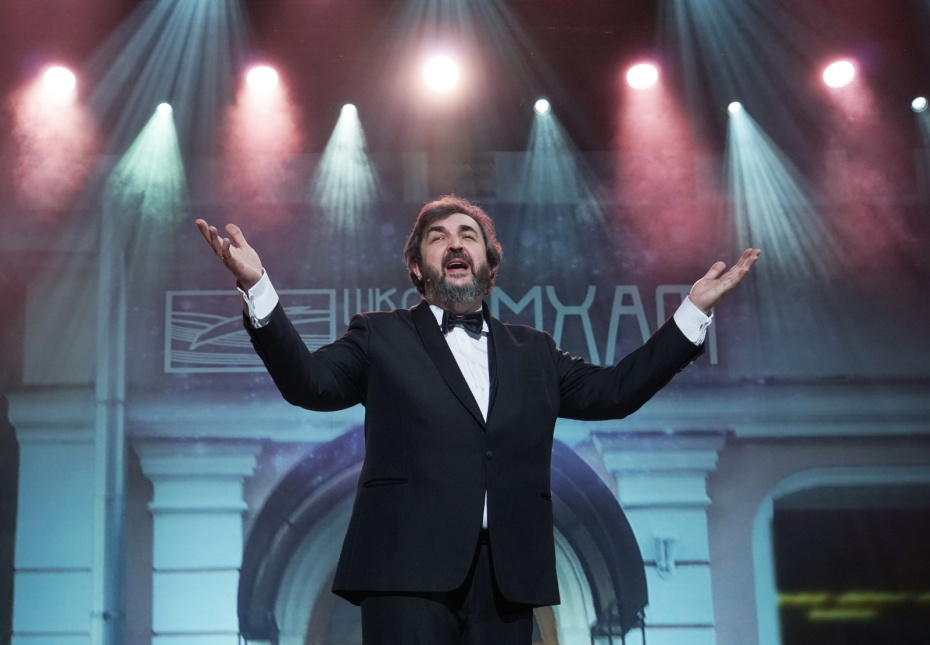 Игорь Золотовицкий на мероприятии, посвященном 75-летию Школы-студии МХАТ