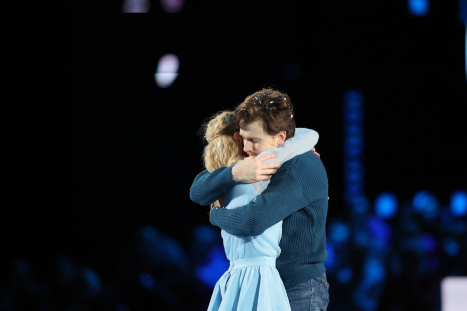 Татьяна Тотьмянина и Федор Федотов на съемках нового сезона шоу «Ледниковый период»