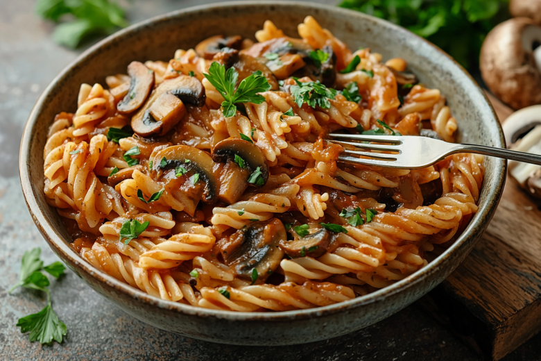 Паста с грибным соусом в пост — сытное блюдо без мяса и молока