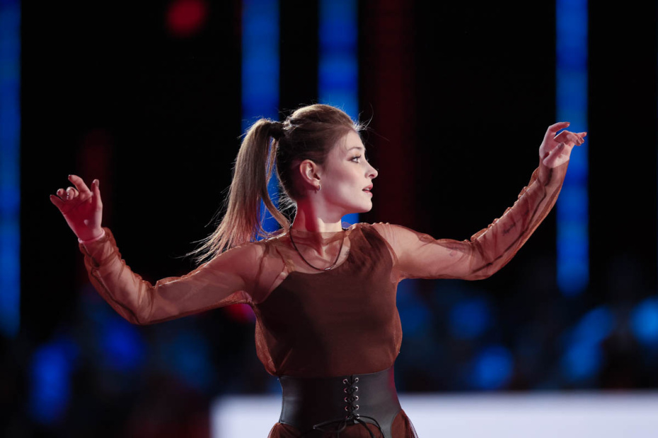 Алена Косторная и Никита Ушнев на съемках нового сезона шоу «Ледниковый период»