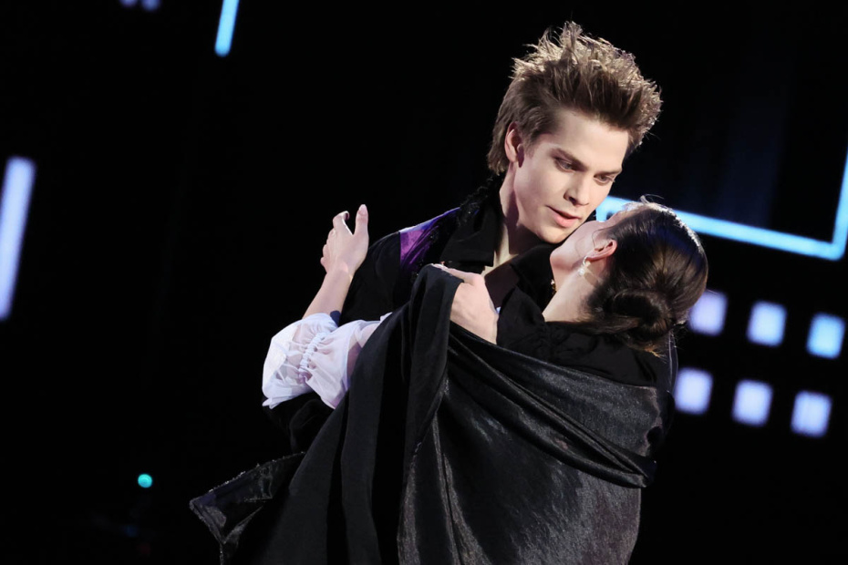 Анна Щербакова и Константин Раскатов на съемках нового сезона шоу «Ледниковый период»