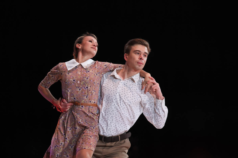 Татьяна Волосожар и Семен Елистратов на съемках нового сезона шоу «Ледниковый период»