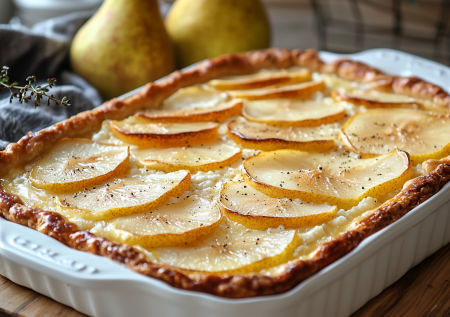 Вместо пирогов готовлю творожную запеканку с грушей: для завтраков и семейного чаепития