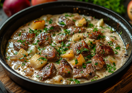 Печень никогда не любил, но этот рецепт изменил все: готовлю с яблоком и йогуртом — получается нежно и полезно