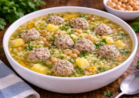 Щи и борщи теперь не готовлю: суп с фрикадельками, капустой и фасолью — легкий и сытный вариант на каждый день