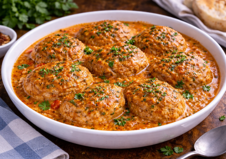 Вроде картошка и фарш, но котлетки — улет: готовим в ароматной заливке — она же подливка к макаронам и пюре