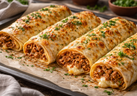 Завернула фарш в лаваш и отправила в духовку: получилось настолько вкусно, что теперь готовлю постоянно