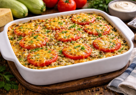 Собираем за 7 минут и в духовку: запеканка из фарша и кабачков — простой рецепт для обеда и ужина