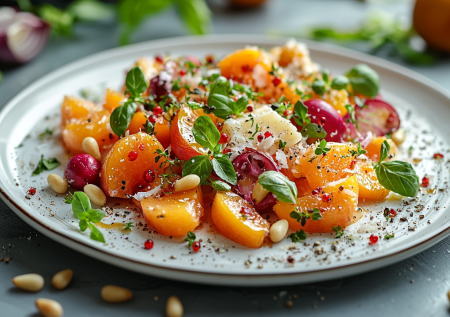 Революция на кухне свершилась — этот салат с хурмой вычеркнул цезарь из моего списка рецептов