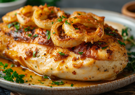 Грудка в луковом одеяле! Такую сочную курицу вы не ели: лишь 2 ингредиента