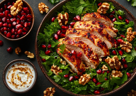 Салат с курицей заиграет новыми красками: секреты вкусового контраста от опытной хозяйки!