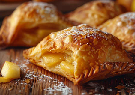 Шарлотка — прошлый век. Готовлю немецкие яблочные конвертики в слоёном тесте — с корицей и миндальной стружкой